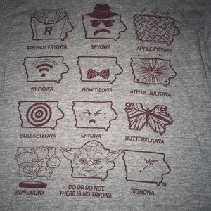 GREAT condition funny Iowa tee shirt